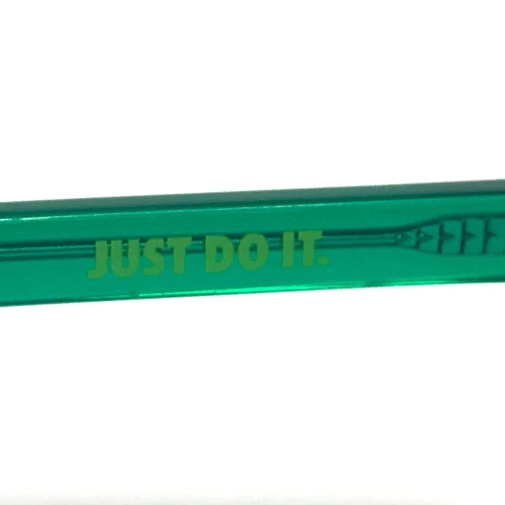 Nike Kids Eyeglasses Frames 5536 001 Black Clear Green Rectangular 46-15-125
